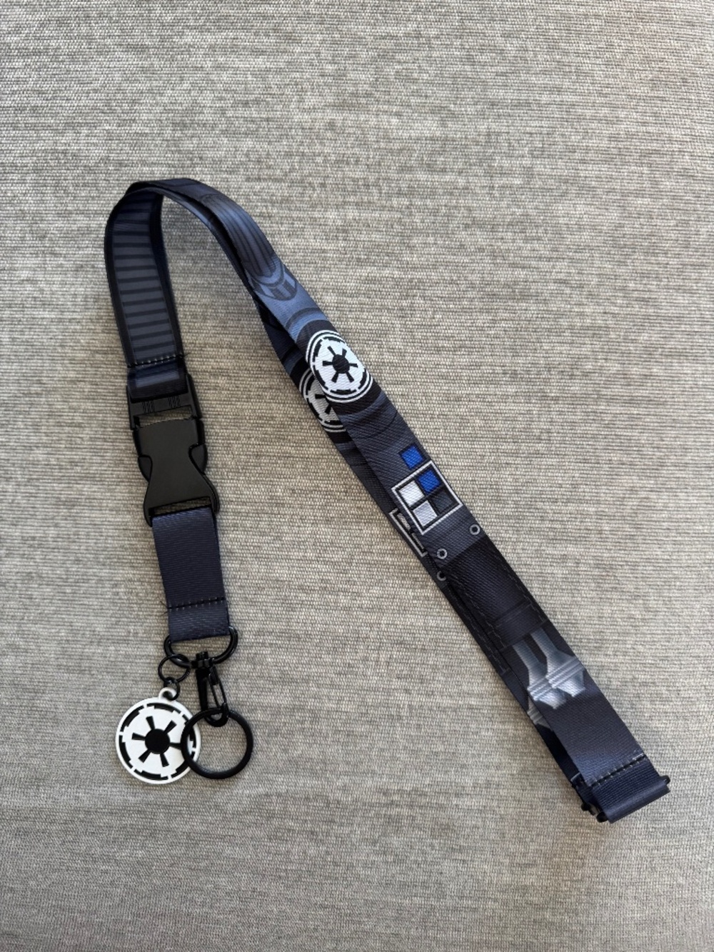 Star Wars Lanyard with Imperial Logo Hang Charm